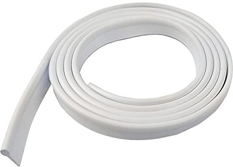 ECOSPA Replacement Rubber Seal for Folding Bath Shower Enclosure Doors in White • 2 Metres