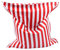 MESANA S-10077/32 Premium Outdoor Riesensitzsack Streifen mit Innensack, 140 x 180 cm, rot