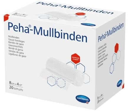 Peha®-Mullbinden 8 cm x 4 m á 20 Stück