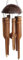Großes Bambus Windspiel - Bambus und Kokosnuss Holz – Handgefertigt (30cm)