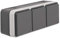 Berker 3fach-Steckdose LGR 6768833515 m. Klappdeckel W.1 Steckdose 4011334390893