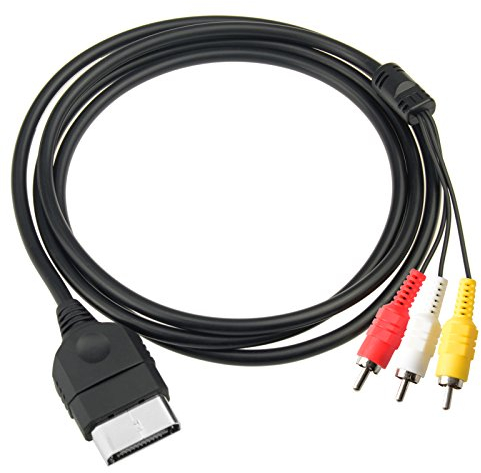 Gam3Gear - Câble composite audio vidéo AV de 1,8 mètre pour Microsoft XBox Gen 1 classique original