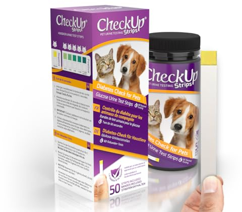 KIT4CAT CheckUp Glukose Urin Teststreifen für Katzen und Hunde - Nachweis des Glukosespiegels x 50