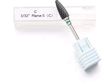 Brocas de uñas Snerise, de cerámica, de gel, finas, medianas y gruesas, herramienta de pulido para pedicura, manicura (gruesa, 1 unidad)