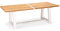 Best Tisch Campione 220x100cm Weiss/Teakholz