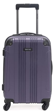 Kenneth Cole REACTION Out of Bounds Hartschalen-Reisekoffer mit 4 Rädern, Smokey Purple, 20-Inch Carry On, Out of Bounds Reisekoffer mit 4 Rädern, leicht, robust, Hartschalenkoffer