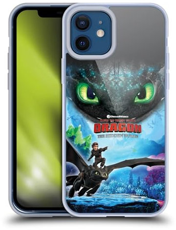 Head Case Designs Officially Licensed How To Train Your Dragon Hiccup & Toothless III The Hidden World Soft Gel Case Compatible With Apple iPhone 12 / iPhone 12 Pro