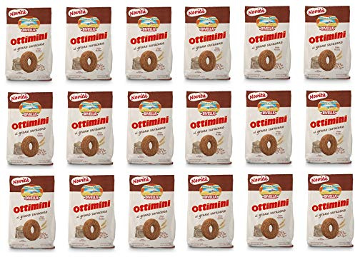 18x Divella Ottimini al Grano Saraceno Buchweizen Shortbread Kekse 300g Biscuits Cookies italienische Kekse