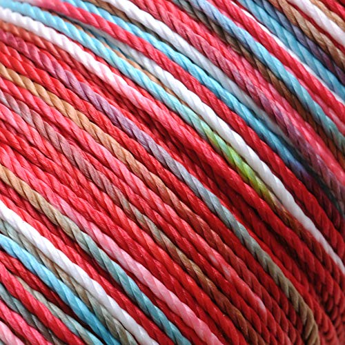 Ganzoo Takel-Garn, Takel-Cord Faden Dip-Dye für Armband, Hunde-Leine, Halsband, 40 Meter auf der Spule (Boho)