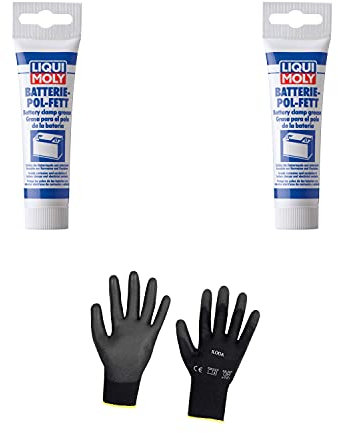 Iloda 2xOriginal Liqui Moly 50g Batterie-Pol-Fett 3140 Schutzhandschuhe