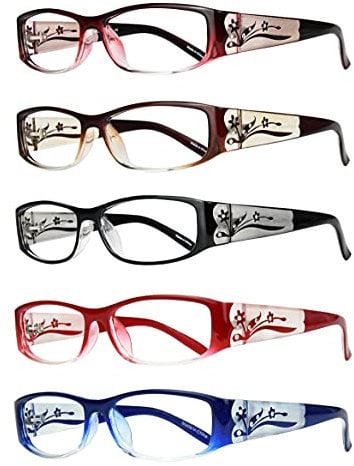 EYEBOGO Kaylee Modische Lesebrille für Damen, Damen Lesebrille, Elegante und Bequeme Brille für Frauen (5-Pack, 1.00)