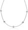 Kette mit Plättchen Damen • feine Halskette mit Coins • schlichter Silber Choker aus Edelstahl für Frauen • verstellbare Länge (32-44 cm)