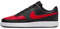 NIKE Court Vision Low, Sneaker Hombre, Black University Red White, 44 EU