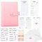 MOSMO Budget Planner Deutsch A6 – PU Leather Finanzplaner, Sparbuch für Geld, Haushalts-Buch zum Eintragen, Geldsparmappe, Budget Binder & Personal Organizer (Rosa)