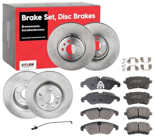 STARK SKBK-10991673 Bremsenset Vorne & Hinten Belüftet & 320,0 & 300mm - Bremsen Set mit Bremsscheiben und Bremsbeläge Satz