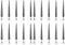 Ciieeo 20 pcs Claw Decorative Spike Clothes Spots Necklace Beads Large DIY Studs Cone Accessories- Crafts Screw for Metal Bag Rivets Screwback Punk Silver Belt Shoes Cool Back