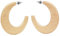 Soul-Cats 1 Paar Statement Holz Creolen braun große Ohrringe Natur Ethno Boho Style Hoops, Farbe: natur