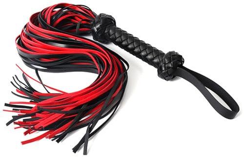 feifanshop Erotische Peitsche, Gerte Sex Spielzeug für SM BDSM Bondage Paddel Erotik Leder Flogger Peitsche Cosplay Sexspielzeug für Erwachsene