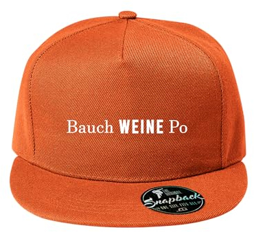 DELUNO Bauch weine po Cap Reine Farbe Baseboard Baseballkappe Kappe Mütze Neon Orange (Cap-506-Orange)