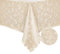 Romanstile Weihnachts Tischdecke 320 x 140 Wachstuch abwischbar beige 350GSM groß Plastik Tischtuch Table Cloth wasserdicht,hochwertig,festlich deko für Party,Silvester,Outdoor,Esstisch,Neujahr