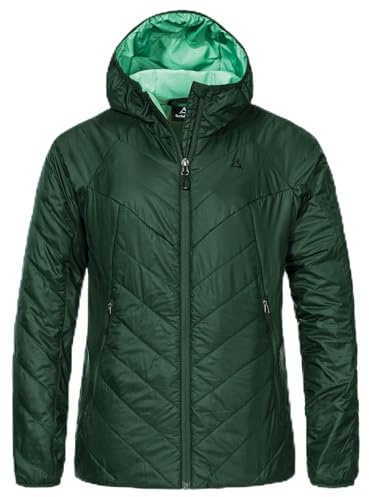 Schöffel Damen Ins Jacket Style Cascata Wms Daunen- Thermojacken, Dark Jade, 48 EU