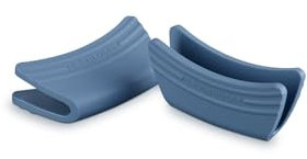 Le Creuset 2er-Set Griffschutz aus Silikon, Anpassungsfähig, Hitzebeständig bis 250°C, Chambray, 42813004340000