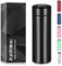 flintronic 500ml Water Bottle Vacuum Insulated Bottle, 304 Stainless Steel Water Bottle, BPA Free, Touch Screen Temperature Gauge Smart Mug,Leakproof Keep Drinks Hot Cold,for Travel,Cycling-Black