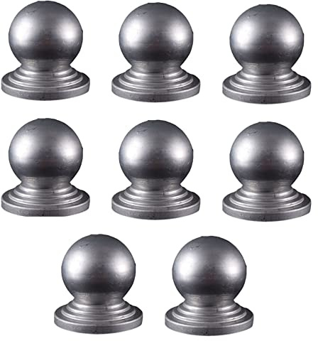 YKMYXZ, Metal Fence Post Caps Galvanised Silver Fence Post Caps Galvanised Waterproof Metal Garden Decking Fence,114x114mm(75x75mm)