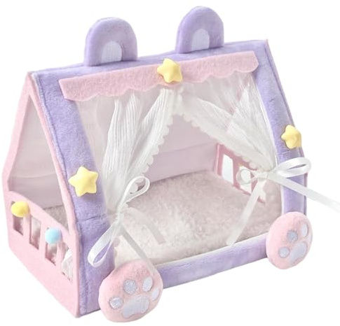 Puppenbett - Vorhang für Miniaturhäuser, entzückende Babybetten, exquisite Verarbeitung für Puppen | Langlebige Materialien, hochwertige Verarbeitung für Kinderspiele, Mädchen, Kinder, für die
