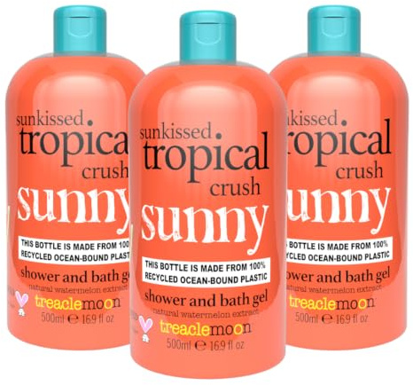 Treaclemoon Sunkissed Tropical Crush Shower and Bath Gel 3 x 500ml