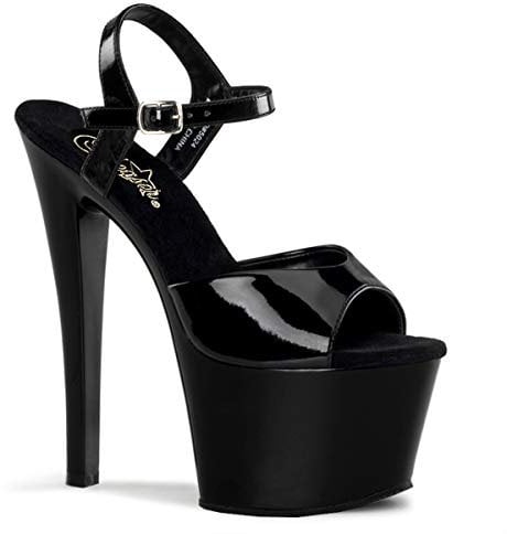 Pleaser SKY-309, Plataforma Mujer, Vernis/Noir, 36 EU
