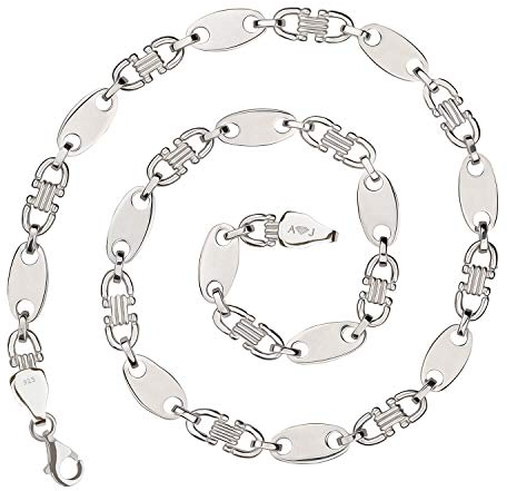 925 Silberkette: Plattenkette Silber 10mm 60cm - PLK-10-60