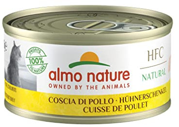 almo nature HFC Natural Katzenfutter nass -Hühnerschenkel 24er Pack (24 x 70g)