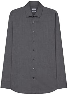 Seidensticker Herren Mens Shaped Longsleeve Cotton Businesshemd, Grau(241600), 43 EU