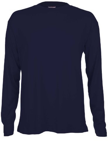 Mens Long Sleeve Premium T Shirts by MIG Sizes S to 4XL (3XL - XXXL, Navy)
