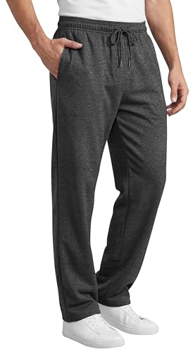 Love My Fashions Joggers for Men UK Tracksuit Jogging Bottoms Men’s Fleece Joggers Open-Hem Sweatpants with Pockets Drawstring Trousers Gym Workout