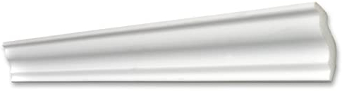 Decosa Deckenleiste S50 Sophie - Edle Stuckleiste in Weiß - 30 Leisten à 2 m Länge = 60 m - Zierleiste aus Styropor 40 x 45 mm - Für Decke oder Wand
