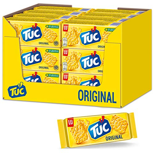 TUC Original 24 x 100g I Salzgebäck Großpackung I Knabbergebäck I Fein gesalzene Snack-Cracker