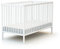 AT4 - Babybett Holz 60x120cm ESSENTIEL Weiß | 124 x 64,5 x 82 cm| Kinderbett | Von Geburt an | Schlafkomfort | Lattenrost | Bett mit Gitterstäben | Verstellbarer Lattenrost in 3 Höhen