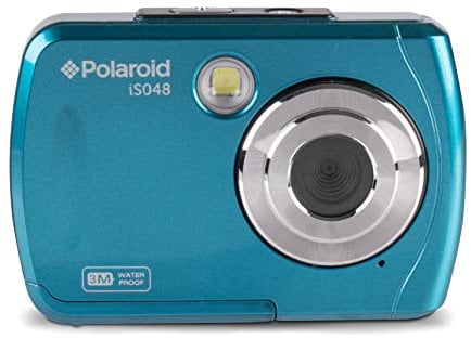 Polaroid IS048 Waterproof Instant Sharing 16 MP Digital Portable Handheld Action Camera, Teal