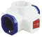F-bright Clavija para Enchufes Triple, Blanco, 0.48 cm