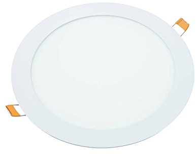 JANDEI - Pack 1 x LED-Einbau-Downlights, 18W, 1440 Lumen, Runde Form, Einbauloch Ø 200- Ø 205 mm, Extraflach 13 mm Tiefe, Lichtfarbe Neutralweiß 4200K, Inklusive Transformator