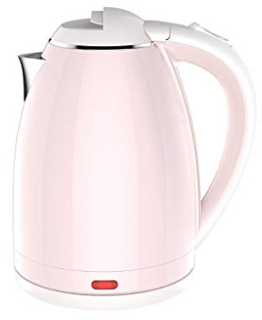 Bouilloire électrique Mise Hors Tension Automatique Grande capacité 1800W Isolation Anti-brûlure Intégré en Acier Inoxydable 1,5 L Rose