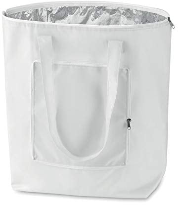 noTrash2003 Faltbare Einkaufstasche mit Etui - leicht und stabil - mit Innen Aluminiumbeschichtung Kühlfunktion in 6 attraktiven Farben (Weiss)
