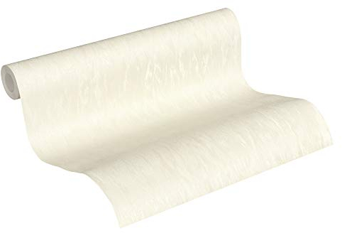 A.S. Création Vliestapete Romantico Tapete Uni 10,05 m x 0,53 m creme Made in Germany 372406 3724-06