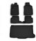 OMAC Fußmatten & Kofferraumwanne Set kompatibel mit FIAT 500 2007-2015 Gummi TPE Schwarz 5X