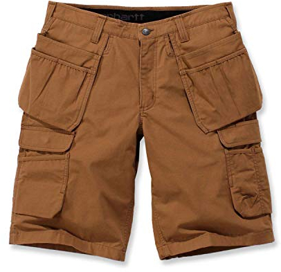 Carhartt Herren Rugged Flex® Relaxed Fit Ripstop Cargo-Arbeitsshorts mit Mehreren Taschen, Carhartt® Braun, W42