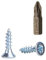 Lot de 400 vis à bois en acier zingué 4 x 16 mm Vis à tête fraisée Vis à panneaux d'aggloméré