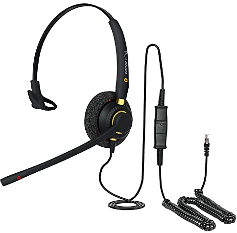 Headset für SWYX IP L615 L620 L640 L660 & L680 Telefon RJ9 Anschlusskabel QD002P EAR510