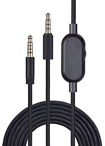 Für Logitech G433 Kabel mit Stummschaltung Lautstärkeregler, Ersatz-Audio-AUX-Kabel, Kopfhörer-Verlängerungskabel, kompatibel mit Logitech Wired G433 G233 G Pro X Gaming-Headsets